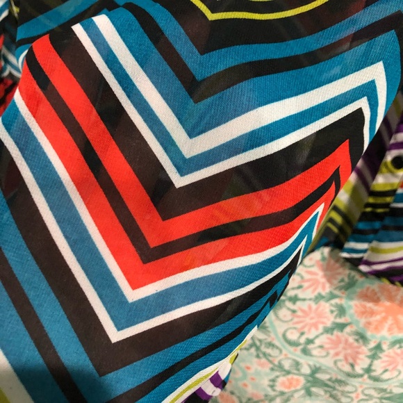 Lane Bryant Multi Stripe Button Down - Picture 5 of 8